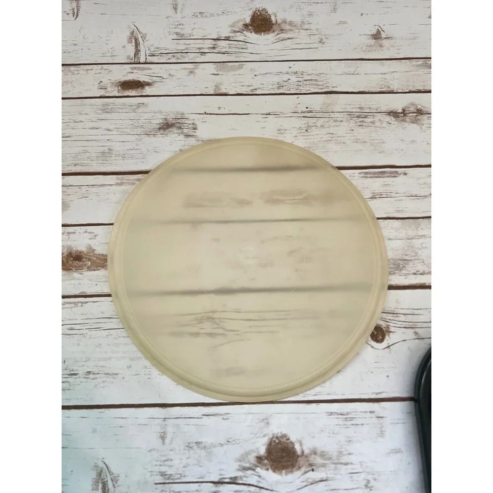 Vintage Tupperware Mixing Bowl Green Round Storage with Lid 10 inch